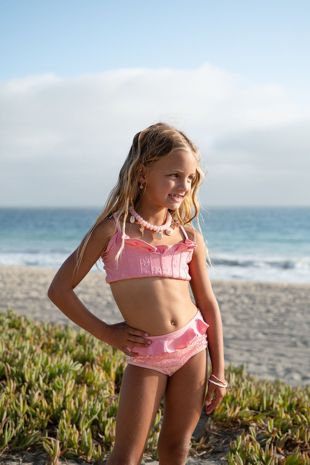 Pink Sequin Mermaid Bikini