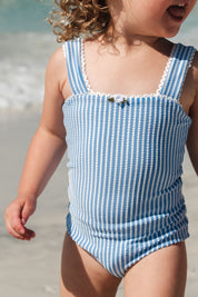 Blue Stripes One Piece