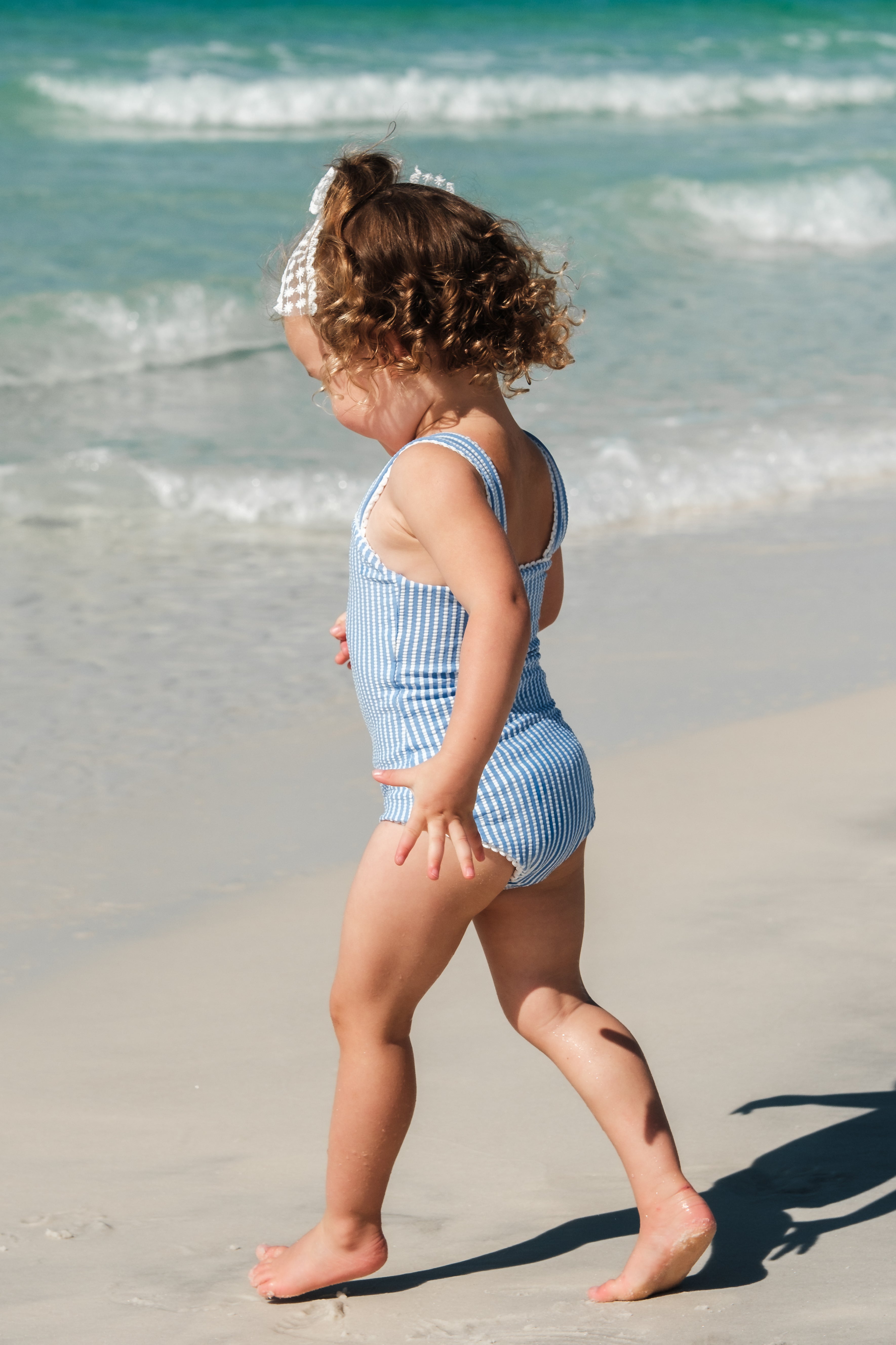 Blue Stripes One Piece