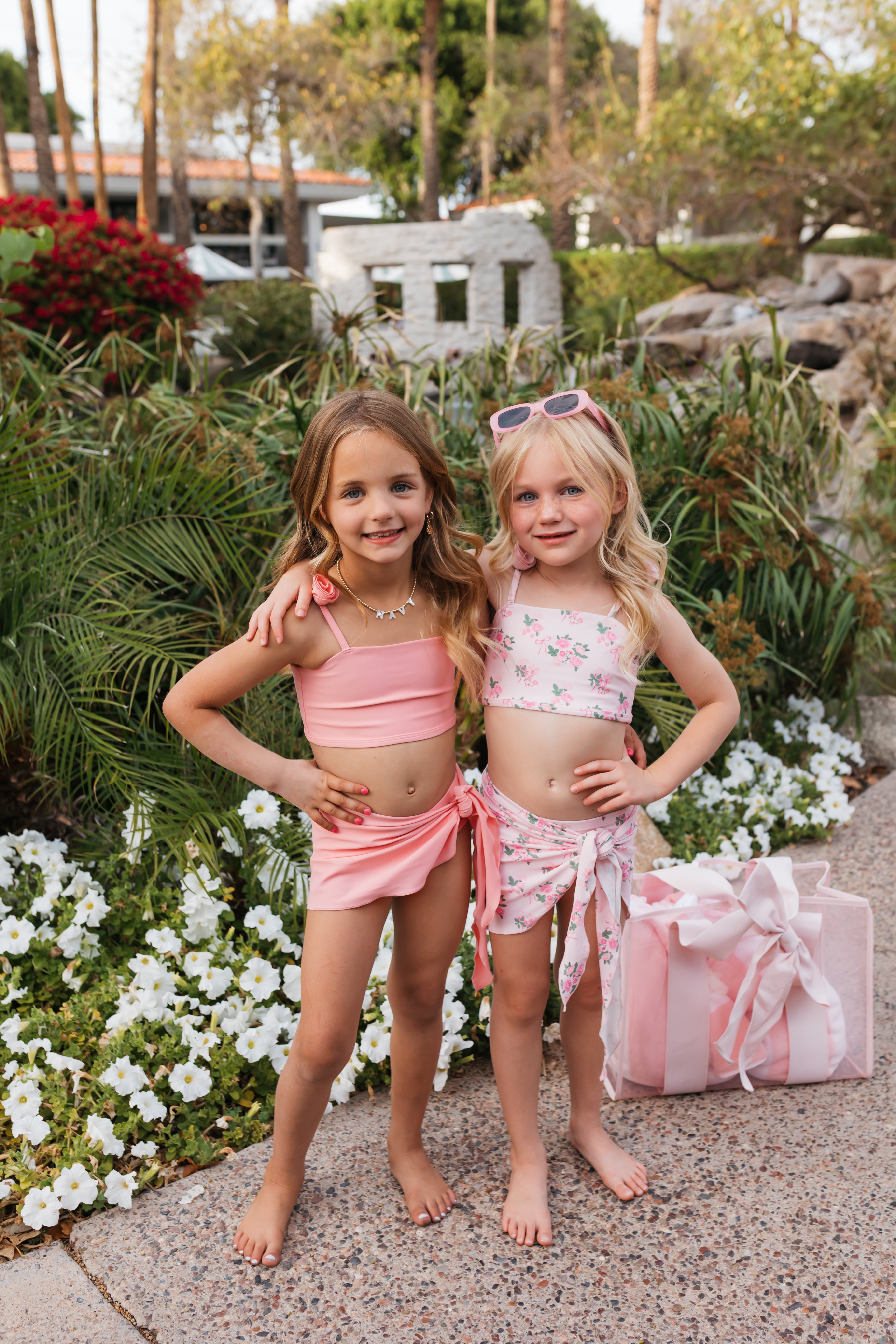 Poolside Petals Bikini || Rosy