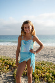 Blue Chiffon Sarong